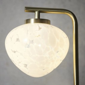 Endon glamour modern asztali lámpa mali fehér sárgaréz end98817