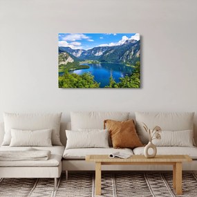 Kép - Hallstatt tó, Hallstatt, Austria (90x60 cm)