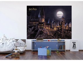Gyerek fotótapéta Harry Potter Hogwarts Moon 252 x182 cm, 4 részes