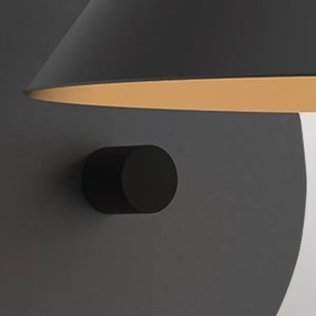 Alora Mood ALM-REMYCK-1WB-BK - REMYCK fali lámpa 1xE27/60W/230V fekete