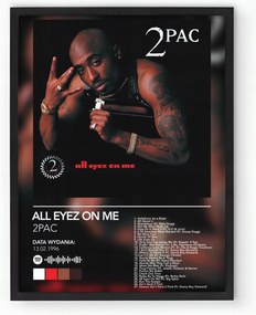 Poszter keretben Album 2Pac All Eyez On Me 20x30 cm Ajándék ötlet