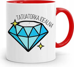 Tetoválóknak Tetováló Bögre Piros Ajándék fényképes nyomtatással