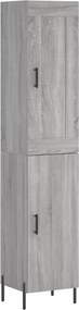 vidaXL szürke sonoma szerelt fa magasszekrény 34,5 x 34 x 180 cm