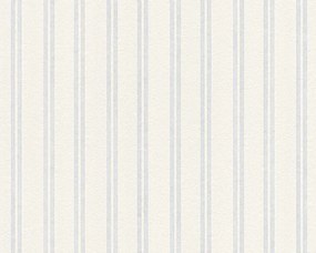 Festhető Tapéta Függőleges Csíkos Dombornyomott Fehér