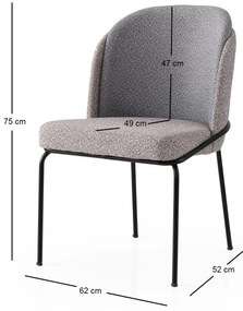 Étkezőszék szett (4 db) Dore - 175 V4