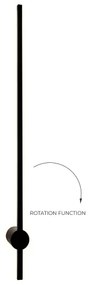 Zuma Line W90477-90BK - LED Fali lámpa TROY LED/12W/230V 90 cm fekete