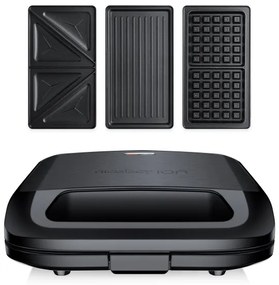 Niceboy ION Snacker S3 - Szendvics készítő 3in1 750W/230V rozsdamentes/fekete