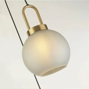 Searchlight 36632-3AC - Csillár zsinóron SNOWDROP 3xE27/60W/230V sárgaréz