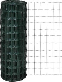 vidaXL Euro Fence zöld acélkerítés 25 x 0,8 m