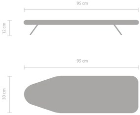 Asztali vasalódeszka Metallised S – Brabantia