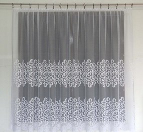 Mg Függöny jacquard 4463 Fehér 300X180cm kész M szalaggal