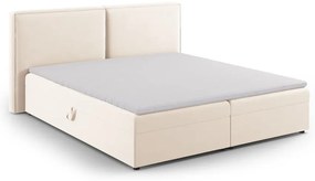 Krémszínű ágyneműtartós boxspring ágy 180x200 cm Arendal – Cosmopolitan Design