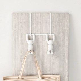 Fehér műanyag ajtófogas 22 cm Buddy – Umbra