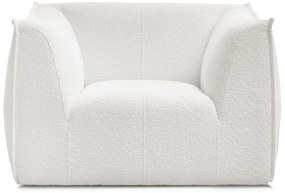 Fehér buklé fotel Giorgia – Bobochic Paris