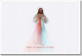 Poszterek keretben 60x40 Jesus Ich vertraue Dich