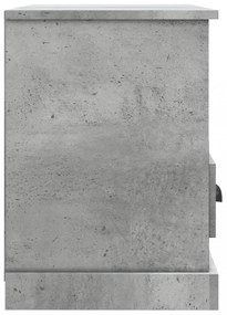 betonszürke szerelt fa TV-szekrény 80 x 35 x 50 cm