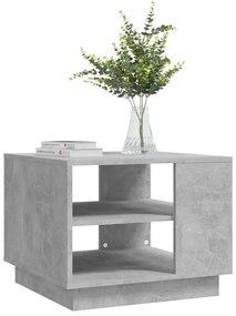 Betonszürke szerelt fa dohányzóasztal 55x55x43 cm