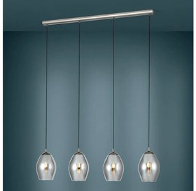 Eglo 39566 - Csillár zsinóron ESTANYS 4xE27/60W/230V füstös