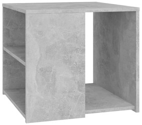 betonszürke szerelt fa kisasztal 50 x 50 x 45 cm