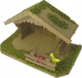 Karácsonyi betlehem 20x10,5x11cm, 5cm-es figurákhoz