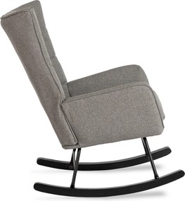 Hintafotel szürke szövet kárpittal – JACKSON