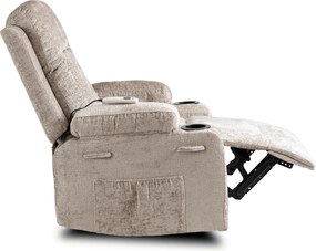 Masszázsfotel Banesto (bézs bársony)  . Akció -21%. 1128929