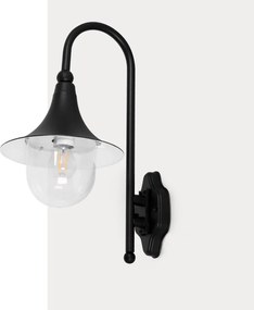 KAJA K-8130 CZARNY BOSTON Fekete Színű Fali Lámpa 1xE27 15W IP44