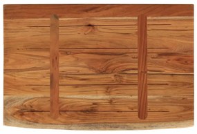 tömör akácfa téglalap alakú fali polc 70 x 40 x 2,5 cm