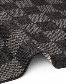 Fekete-krémszínű kültéri-beltéri szőnyeg 120x170 cm Haringey Dorothy – Ted Baker