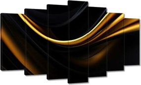 Vászonkép 140x80 Selyem arany szalag
