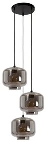 Lucide 46413/13/65 - Csillár zsinóron MEDINE 3xE27/40W/230V füstös