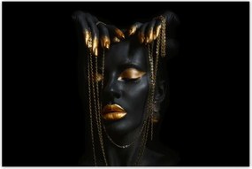Poszterek 120x80 Arany ékszerek az arcon