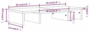 tömör fenyőfa monitorállvány 60 x 24 x 10,5 cm