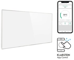 Klarstein Wonderwall 600 Smart, infravörös hősugárzó, 60 x 100 cm, 600 W, heti időzítő, IP24, fehér