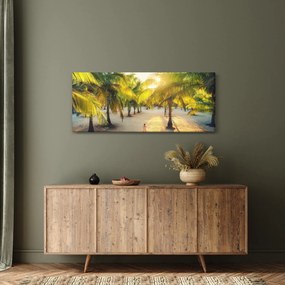 Kép - Nő a pálmafáknál (120x50 cm)