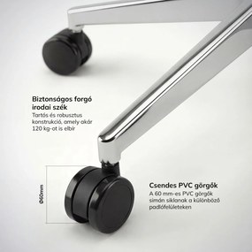 Ergonomikus irodai szék sötétszürke AXIS