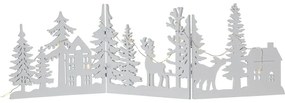 Fehér fénydekoráció karácsonyi mintával Fauna – Star Trading