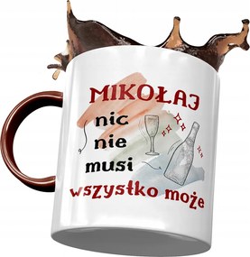 Bordó Bögre Mikulás Kollégáknak Ajándék Nyomtatott Fotóval