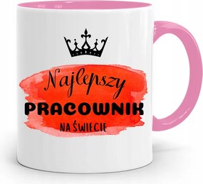 Munkavállalóknak Rózsaszín Bögre A Világ Legjobbja fényképes nyomtatással