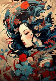 Poszter 68x98cm Suttogó a kertben