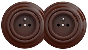 Kliklap - Dupla retro dugalj kerettel 230V barna