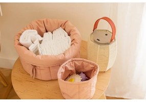 Világos rózsaszín textil gyerek tárolódoboz szett 2 db-os ø 30x20 cm Bambie Vintage Nude – Lorena Canals