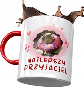 Piros Kapibara Bögre Születésnap Névnap Ajándék Nyomtatott Fotóval