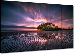 Vászonkép 100x70 Gyönyörű lila tájkép