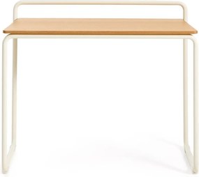 Gyerek íróasztal kőrisfa dekoros asztallappal 45x82 cm Tinn – Kave Home