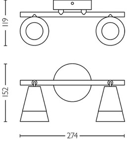 Philips - Spotlámpa CLEFT 2xGU10/5W/230V
