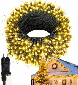 ErĆs KarĂĄcsonyfa LĂĄmpĂĄk 600 Led KarĂĄcsonyi VilĂĄgĂtĂĄs KĂŒltĂ©ri/beltĂ©ri FehĂ©r Meleg