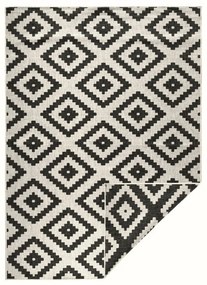 Malta fekete-krémszínű kültéri szőnyeg, 160 x 230 cm - NORTHRUGS
