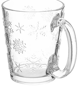 Altom Üveg bögrék Snowflakes 300 ml