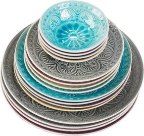 SUMATRA tányér 21cm türkiz
